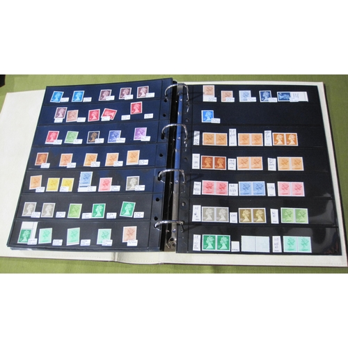 402 - A GB QV-QE11 Stamp Collection, mint/used , contained in ten albums; together with a Folio containing... 