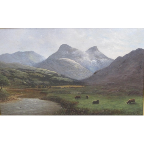 420 - ENGLISH SCHOOL CIRCA 1912. By a Highland River; and A Highland Loch Landscape, signed, oil on canvas... 