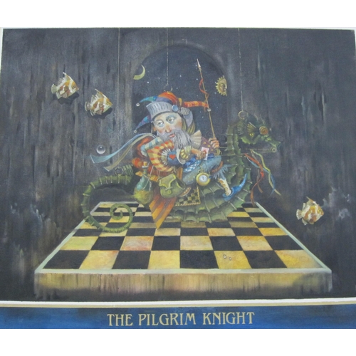 427 - ROBERT PALMER. The Pilgrim Knight,' - Impotent Pieces of the Game he plays upon this Chequer board o... 