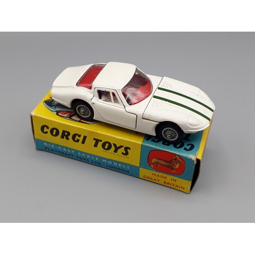 1195 - A boxed Corgi Toys No.324 white Marcos 1800 GT, Nr M-M, box E