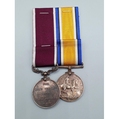 1140 - Two; British War Medal and Army Long Service Medal GV to 6275 Lance Corporal Charles Girgan, 2nd Bat... 