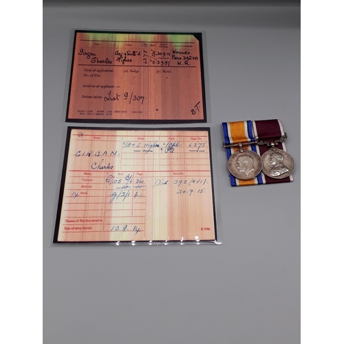 1140 - Two; British War Medal and Army Long Service Medal GV to 6275 Lance Corporal Charles Girgan, 2nd Bat... 