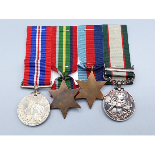 1149 - Four; India General Service Medal 'North West Frontier 1936-37' Clasp, 1939-45 Star, Pacific Star, D... 