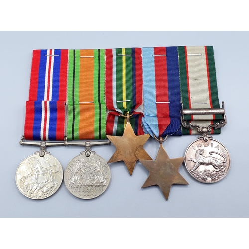 1150 - Five; India General Service Medal 'North West Frontier 1936-37' Clasp, 1939-45 Star, Pacific Star, D... 