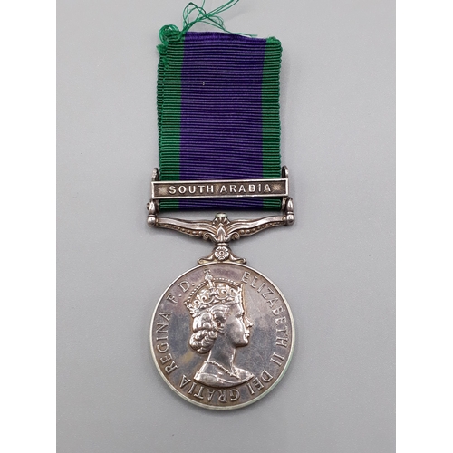 1164 - Campaign Service Medal with 'South Arabia' Clasp to 053289 Able Seaman A.A. Blyton, Royal Navy