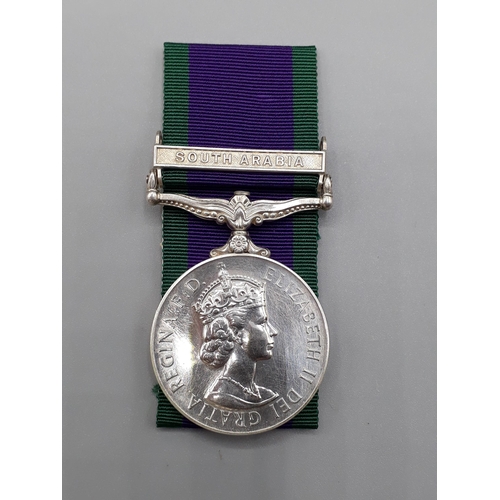 1165 - Campaign Service Medal with 'South Arabia' Clasp to RM17633 Corporal R.A. Gosling, Royal Marines