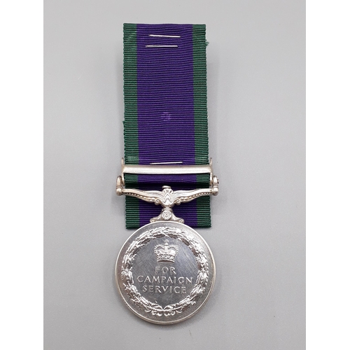 1165 - Campaign Service Medal with 'South Arabia' Clasp to RM17633 Corporal R.A. Gosling, Royal Marines