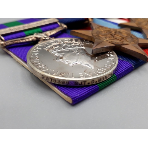 Five General Service Medal With Palestine Clasp 1939 45 Star 