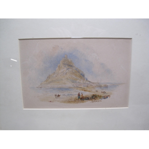 311 - WILLIAM  JOSEPH JULIUS CAESAR BOND (1833-1926) St. Michael's Mount, signed and dated 86, watercolour... 