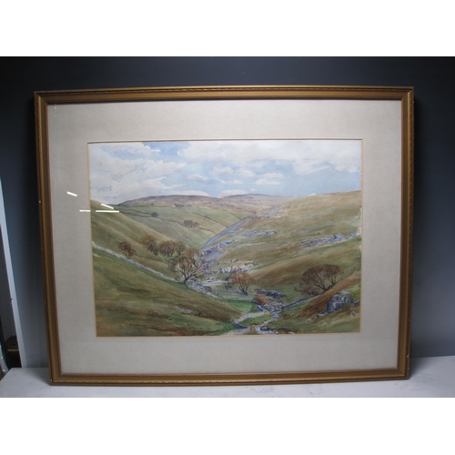 322 - WILFRID BURNET  TAPP RWA.  (1880-1976) Dowber Gill, near Kettlewell, Wharfedale, Yorkshire, signed, ... 