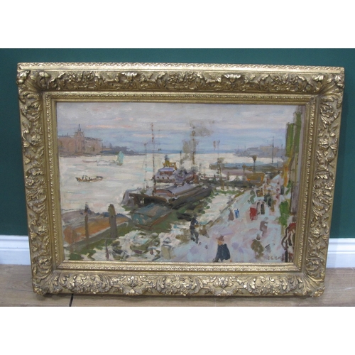 333 - EDWARD LE BAS (1904-1966). Venice, signed, oil on board, 18 x 26 in

Provenance: with The Fine Art S... 