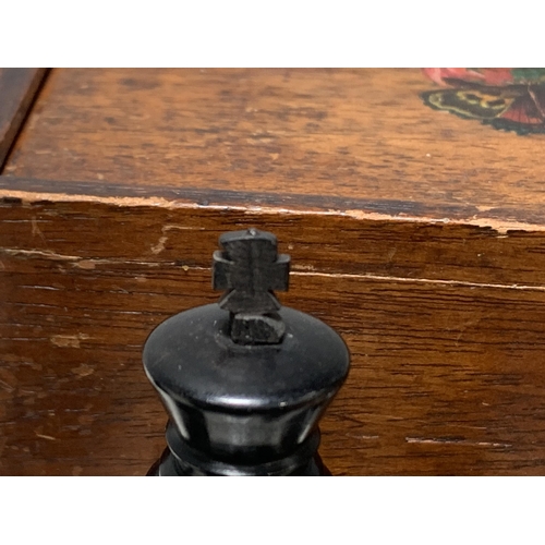 504 - AMENDMENT: A Staunton pattern, possibly by Ayres, boxwood and ebony Chess Set, four pieces marked wi... 