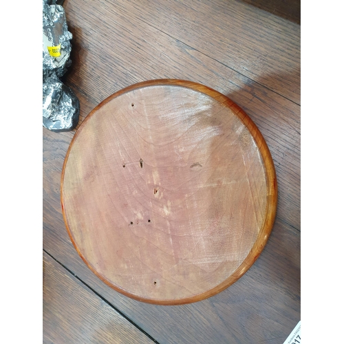 518 - A small collection of Treen Bowls including one with carved inscription 'For Our Daily Bread', anoth... 