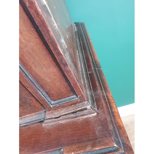 765 - A 19th Century mahogany Glazed Bookcase, the moulded cornice, above pair of glazed doors enclosing t... 