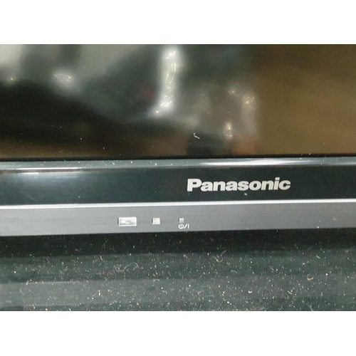 137 - A Panasonic 32in Television with control and a Toshiba 24in Television with control (R6) (Passed PAT... 