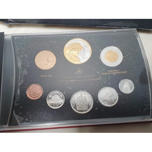 256 - Canada 2008 Royal Canadian Mint Proof Coin Set 1 Cent to 1 Dollar, along with a 2006 silver 1oz Brit... 