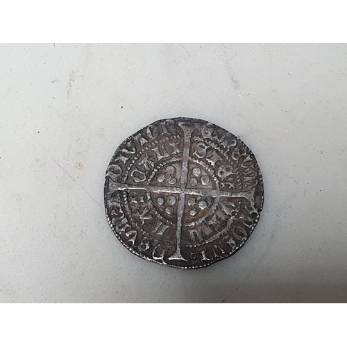 257 - Henry VI First Reign (1422-1461) Annulet Issue Calais Mint Long Cross Groat