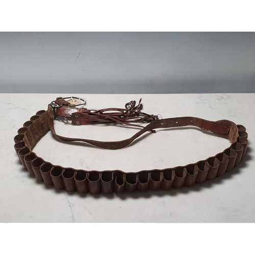 272 - A leather Cartridge Belt with game hangers (R5)