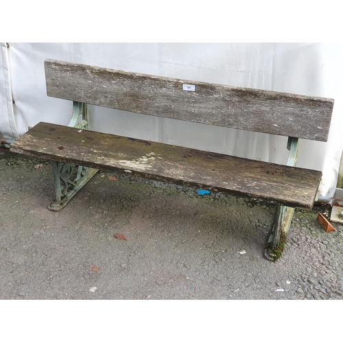 280 - A metal and wooden child's Garden Bench