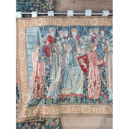 299 - Two Medieval style Tapestry Wall Hangings (R9)