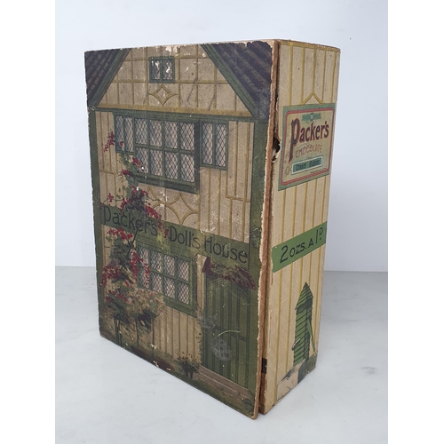 48 - A Packer's Milk Chocolate advertising Dolls House/Box, with six Recipe Books, small Rolling Pin, Cer... 