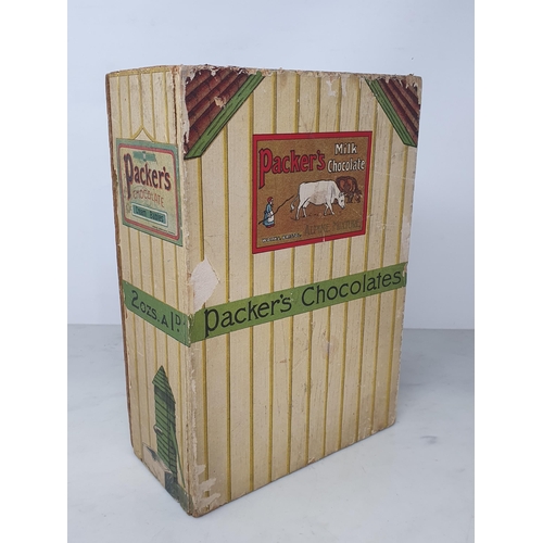 48 - A Packer's Milk Chocolate advertising Dolls House/Box, with six Recipe Books, small Rolling Pin, Cer... 