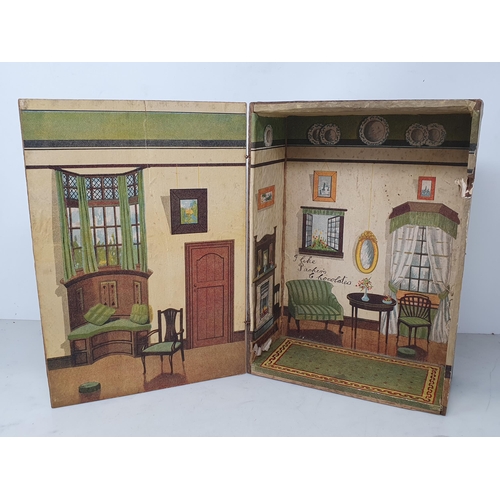 48 - A Packer's Milk Chocolate advertising Dolls House/Box, with six Recipe Books, small Rolling Pin, Cer... 