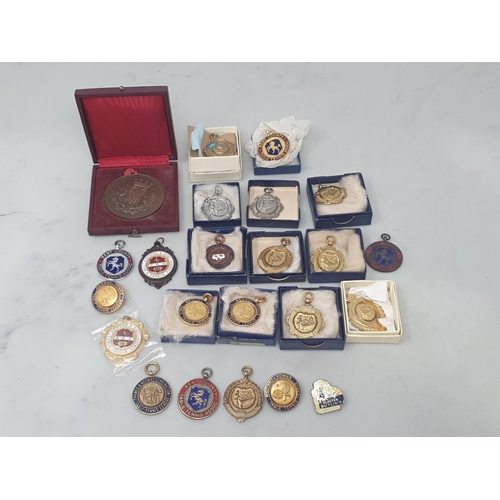 49 - A collection of Kent, Medway and Canterbury Table Tennis Medals (Cab)