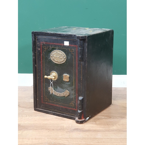 500 - A cast iron Safe by Fred Baxter, Birmingham 1ft 8in H x 1ft 3in W (R2)