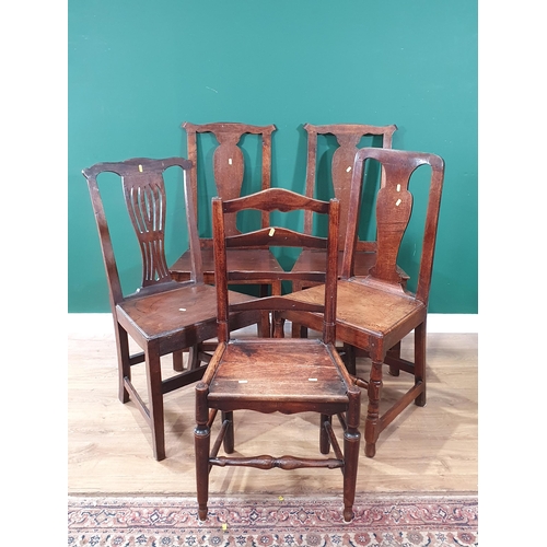 601 - Five assorted country Kitchen Chairs (R4)