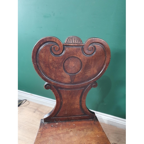 636 - A bentwood Hall Stand 6ft 3in H, a Victorian mahogany Hall Chair, an oak Elbow Chair and a stick bac... 