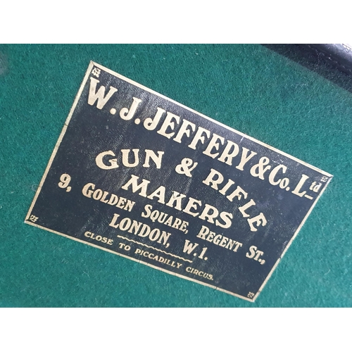 759 - A leather fitted Gun Case bearing Charles Lancaster label, another leather Gun Case and a canvas cov... 