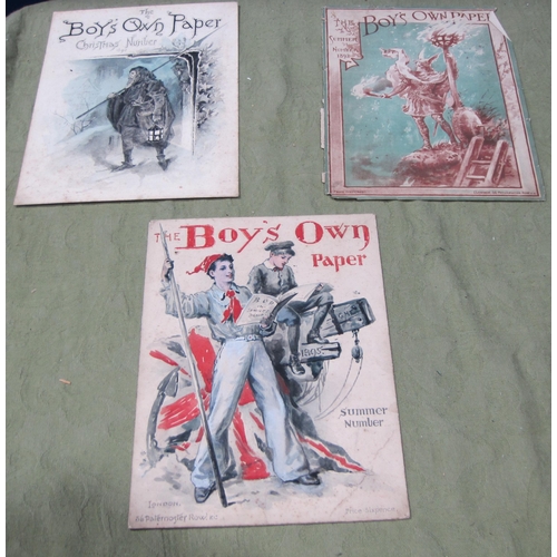 406 - HENRY WALKER. Cover Illustration for Boys Own Paper, Christmas number 1894, signed with initials and... 