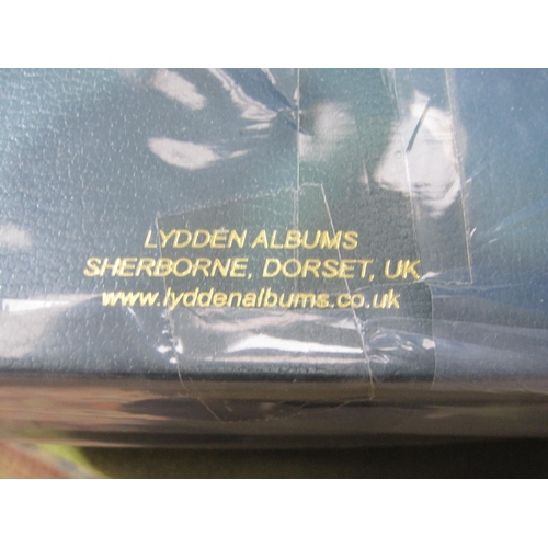 436 - A green leather bound Photograph Album, retailed by  Lydden Albums, Sherborne, (Dorset), unused, in ... 