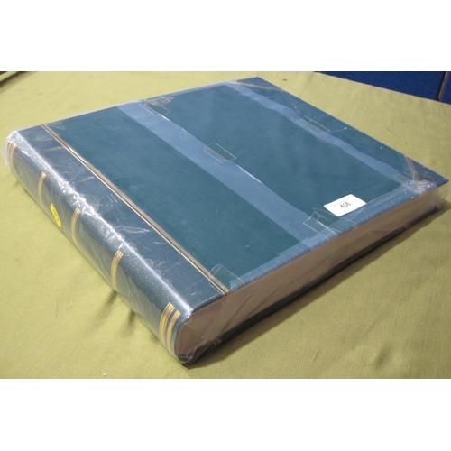 436 - A green leather bound Photograph Album, retailed by  Lydden Albums, Sherborne, (Dorset), unused, in ... 