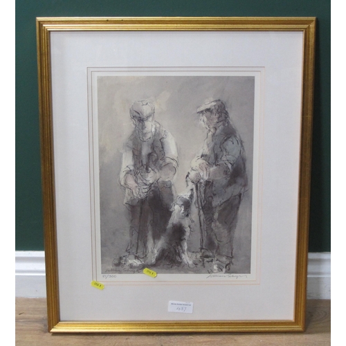 437 - WILLIAM SELWYN. 'Working Sheepdog', colour reproduction, pencil signed and numbered 30/500, Pl.11 x ... 