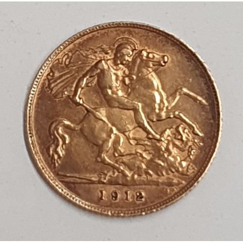 248 - A George V half Sovereign 1912