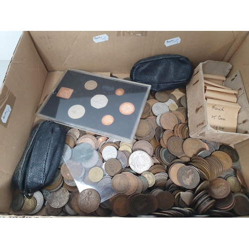 253 - A Box of British and World Coins