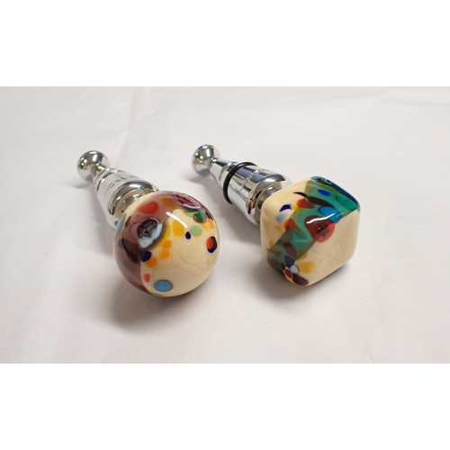 200 - Two Murano glass Bottle Stoppers