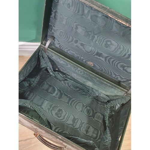 13 - Three vintage leather Luggage Cases (R1)