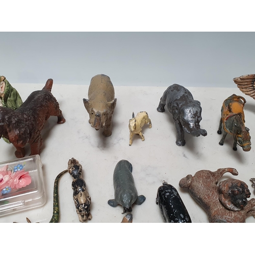 244 - A quantity of Britains and other die cast Models of animals, etc (R5)