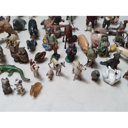 244 - A quantity of Britains and other die cast Models of animals, etc (R5)