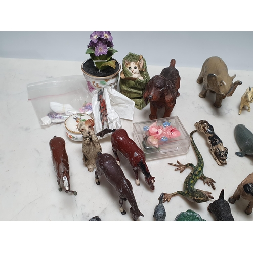 244 - A quantity of Britains and other die cast Models of animals, etc (R5)