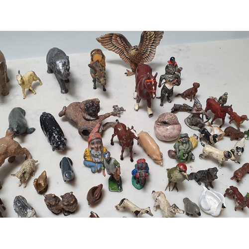 244 - A quantity of Britains and other die cast Models of animals, etc (R5)