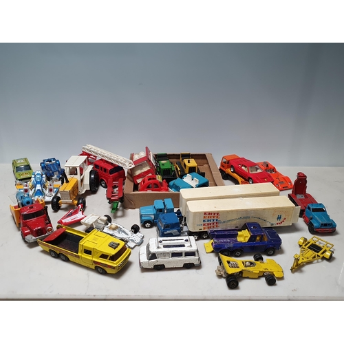 245 - A box of Playworn Model Cars including, Tonka, Corgi, etc. (R9).