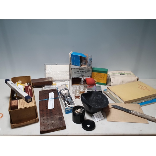 246 - A Box of assorted Dentist Tools/Equipment, etc. (R9).