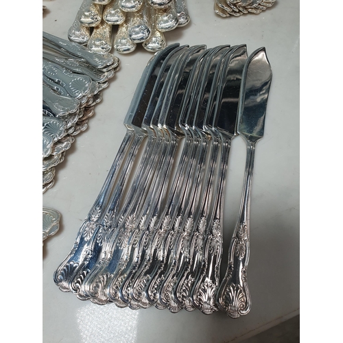 250 - A set of Viners of Sheffield King's Pattern Cutlery for 12 persons