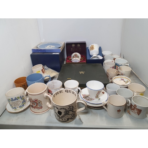 303 - A collection of Commerative China including, a boxed Royal Worcester 