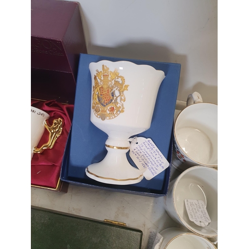 303 - A collection of Commerative China including, a boxed Royal Worcester 