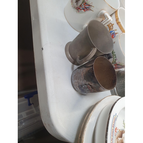 305 - A collection of Commemorative Mugs, Ash Trays, Jugs, etc. (R5)